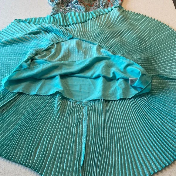 Maeve by Anthropology Midi Dress Women Size 8 Teal - Picture 14 of 14